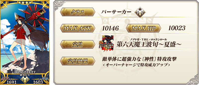 サーヴァント詳細