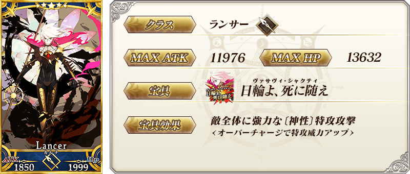 サーヴァント詳細