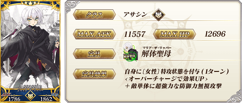 サーヴァント詳細