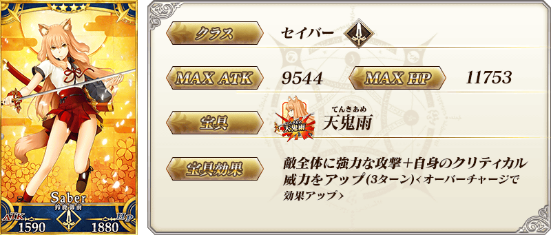 サーヴァント詳細