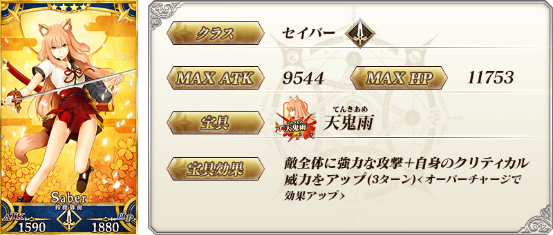 サーヴァント詳細