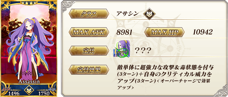 サーヴァント詳細