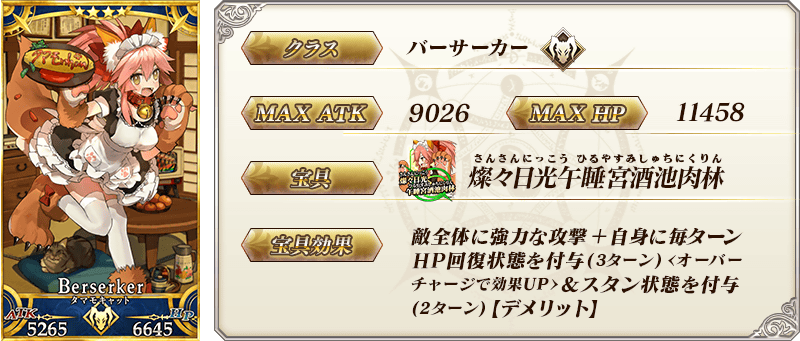 サーヴァント詳細