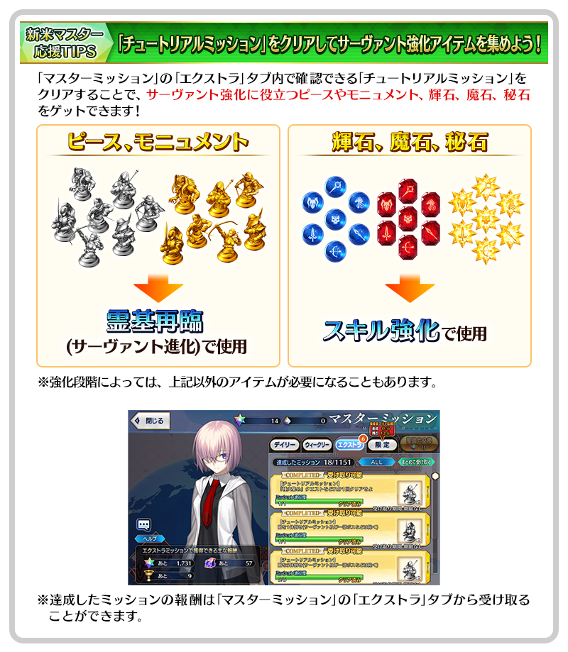 チュートリアルミッション」について